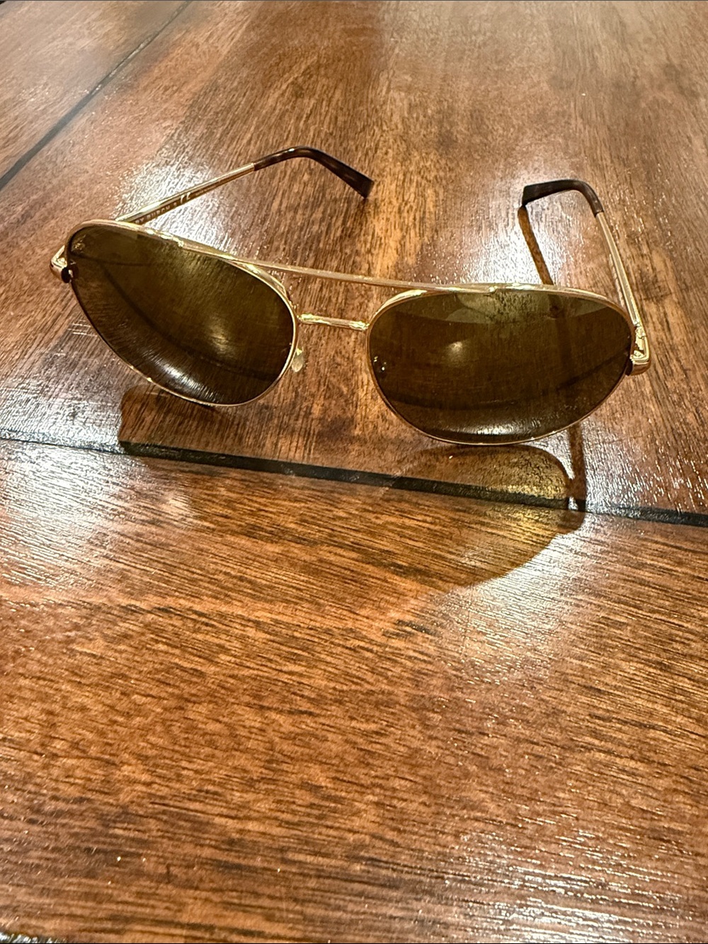 Tory Burch Frame Brown Lens Aviator Sunglasses